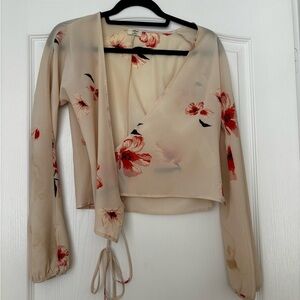 Aritzia Wilfred Wrap Top